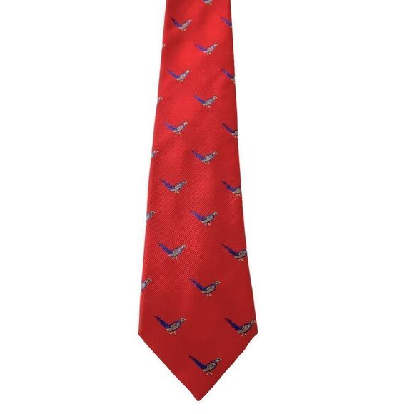 Vintage Burberry Bird Necktie - Picture 1 of 5
